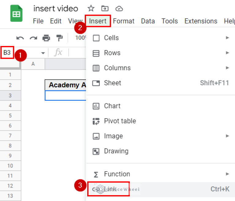 How To Insert A Video Into Google Sheets