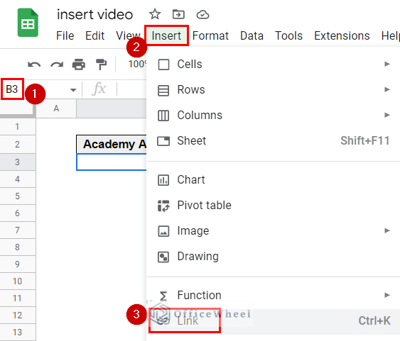  How To Insert Video In Google Sheets 2 Easy Ways OfficeWheel