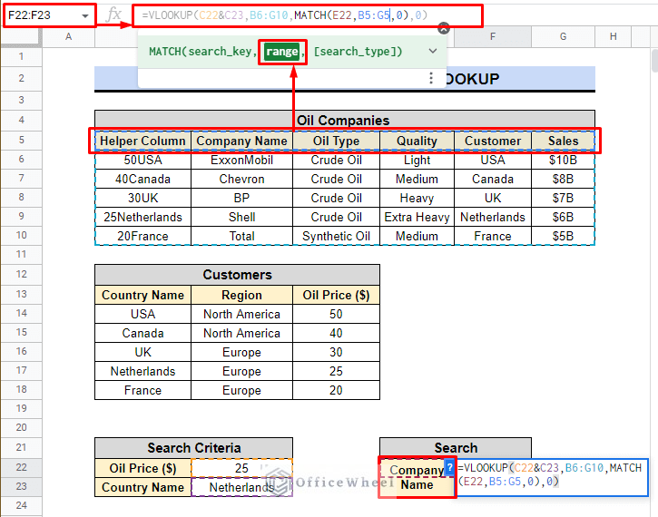 using match function as column index in vlookup