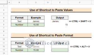 How to Use Paste Special Shortcut in Google Sheets (2 Examples)