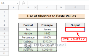How to Use Paste Special Shortcut in Google Sheets (2 Examples)