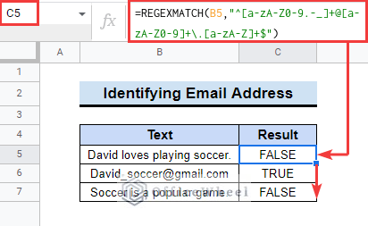 Identifying Email Addresses