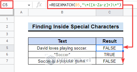 How to Use REGEXMATCH Function in Google Sheets