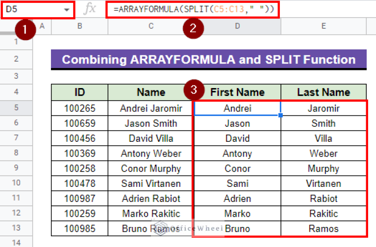 How to Split Text to Columns Using Formula in Google Sheets