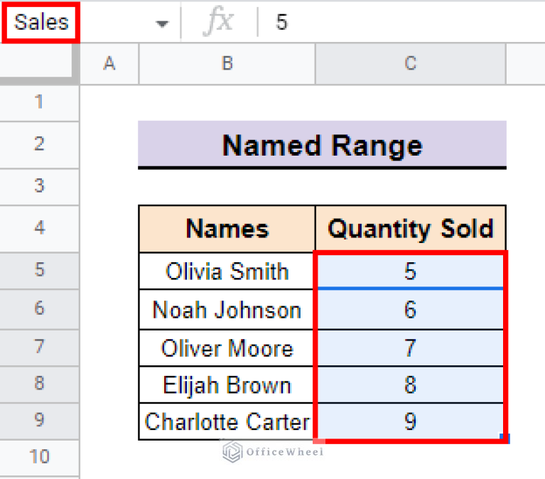 How to Use VLOOKUP with Named Range in Google Sheets