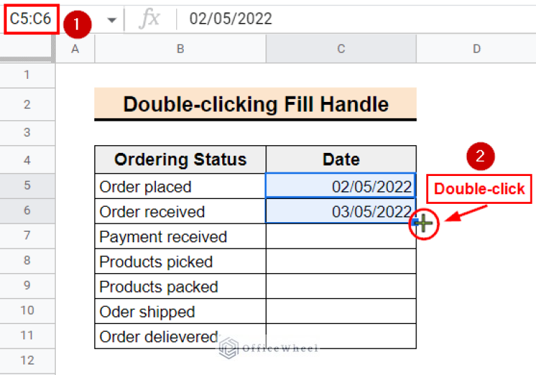 Date Completed Fill In How to Fill Column with Dates in Google Sheets (2 Easy Ways)