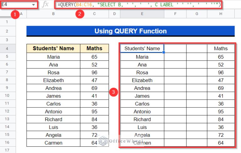 How To Insert Blank Column Using QUERY In Google Sheets