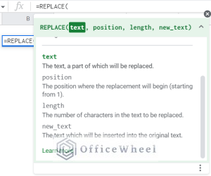How to Use REPLACE Function in Google Sheets (4 Examples)