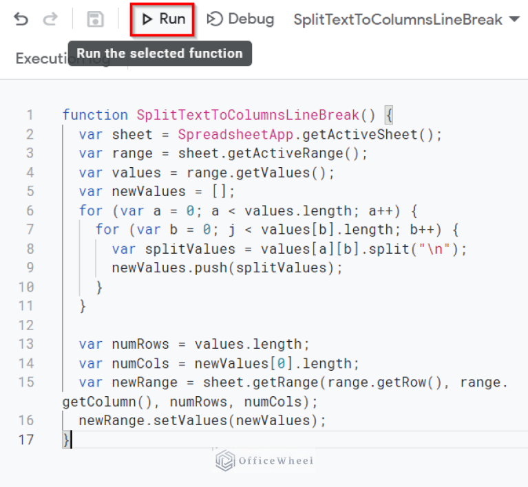 How to split text to columns based on line break in google sheets