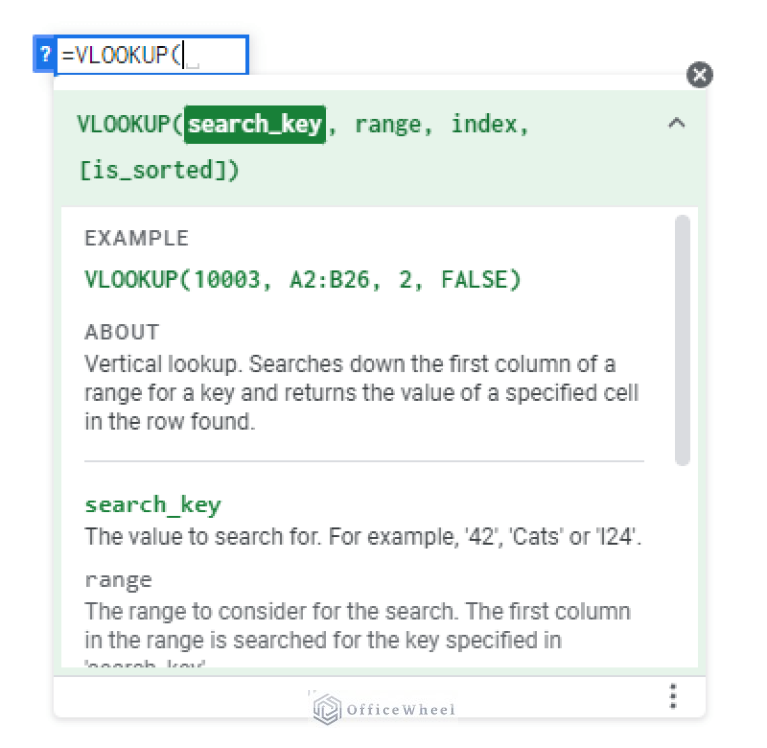 Google Sheets Vlookup Dynamic Range OfficeWheel