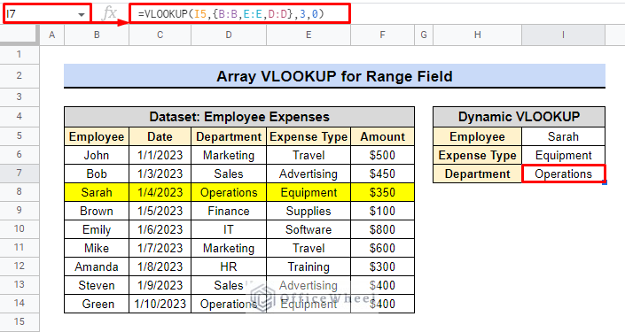 multiple output as example for range field