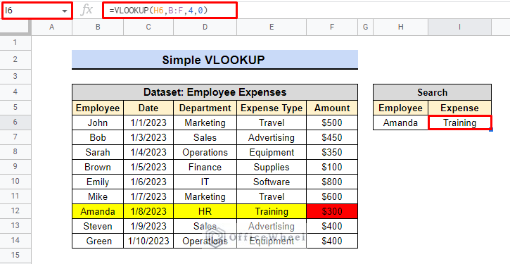 problems in simple vlookup