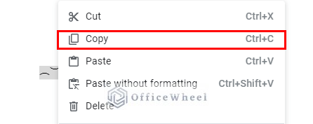 copy characters to clipboard