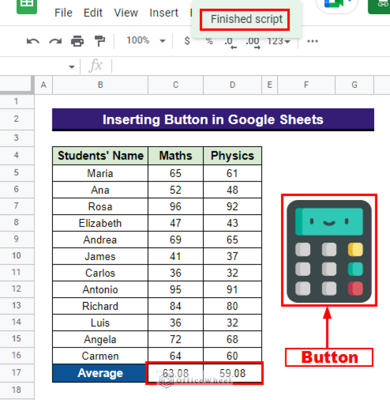 How To Insert Button In Google Sheets