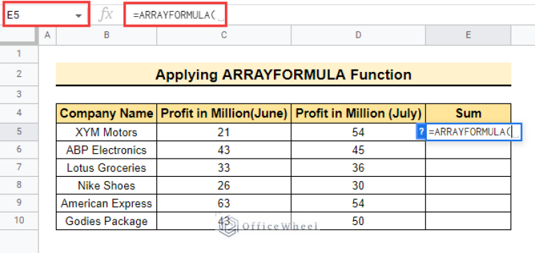 How to Insert Formula in Google Sheets for Entire Column