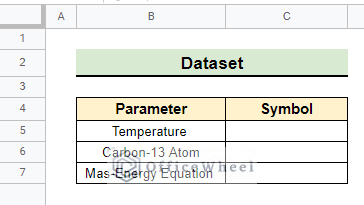 Dataset of how to insert superscript in Google Sheets