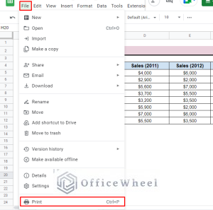 How to Print Google Sheets on One Page (2 Distinct Scenarios)