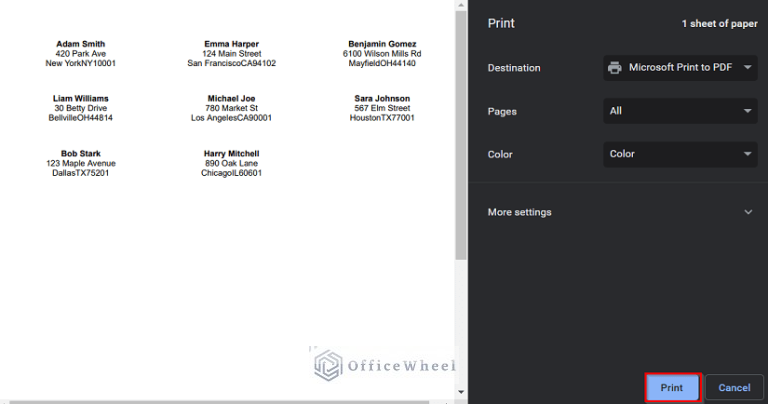 How to Print Labels from Google Sheets (With Quick Steps)