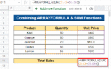 How to Sum Using ARRAYFORMULA in Google Sheets